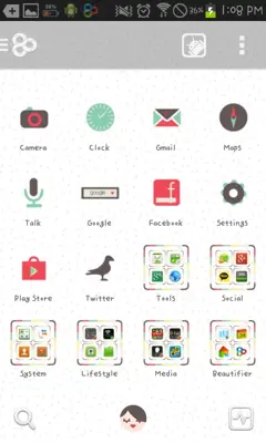 LittlePeople go launcher theme android App screenshot 1